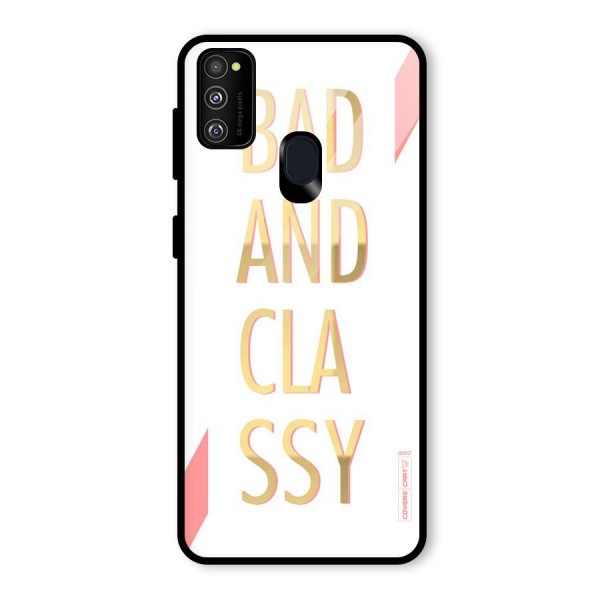 Bad And Classy Glass Back Case for Galaxy M21