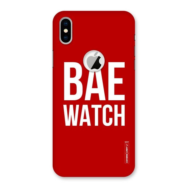 Bae Watch Back Case for iPhone XS Logo Cut