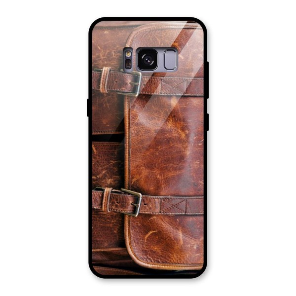 Bag Design (Printed) Glass Back Case for Galaxy S8