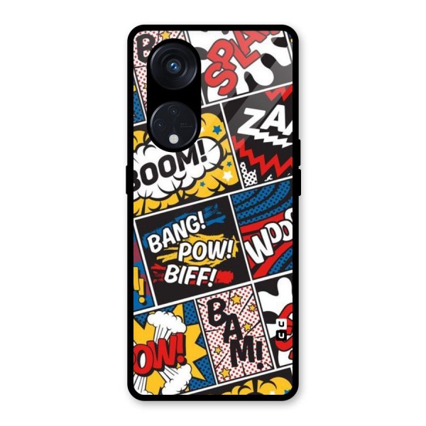 Bam Pattern Glass Back Case for Reno8 T 5G