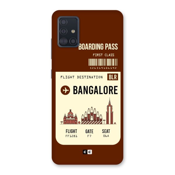 Bangalore Boarding Pass Back Case for Galaxy A51