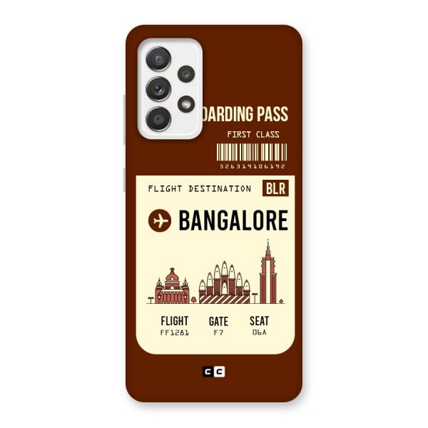 Bangalore Boarding Pass Back Case for Galaxy A52