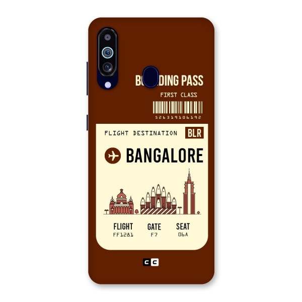 Bangalore Boarding Pass Back Case for Galaxy A60