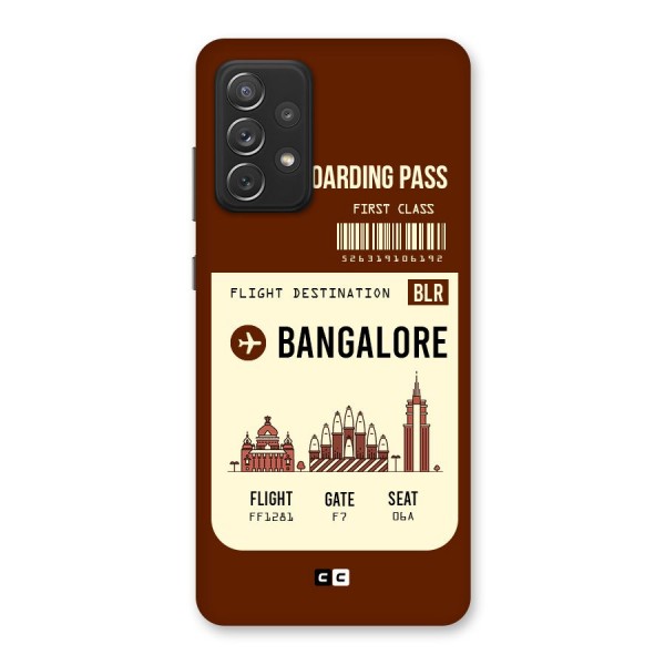 Bangalore Boarding Pass Back Case for Galaxy A72