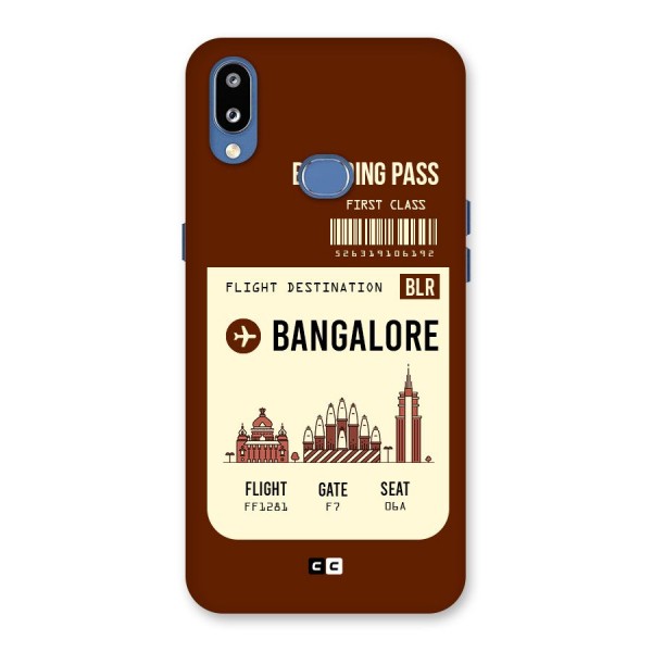 Bangalore Boarding Pass Back Case for Galaxy M01s