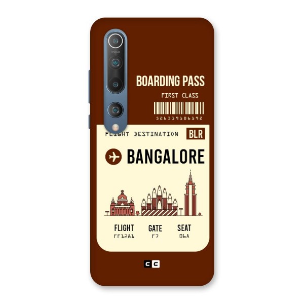 Bangalore Boarding Pass Back Case for Mi 10