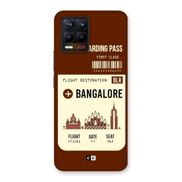 Bangalore Boarding Pass Back Case for Realme 8