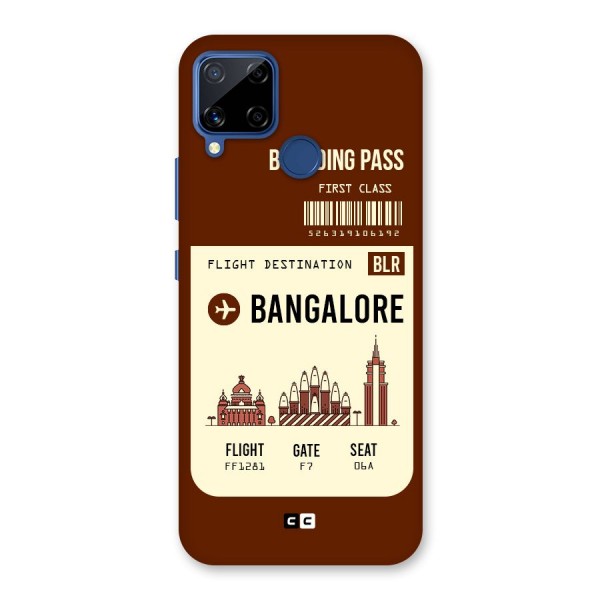 Bangalore Boarding Pass Back Case for Realme C12