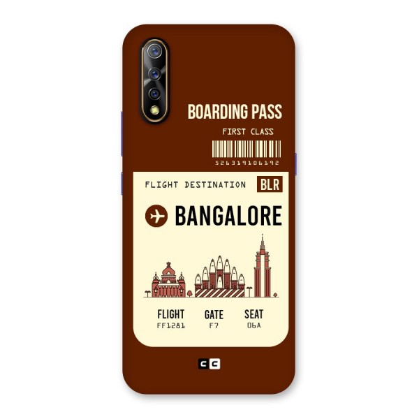 Bangalore Boarding Pass Back Case for Vivo Z1x