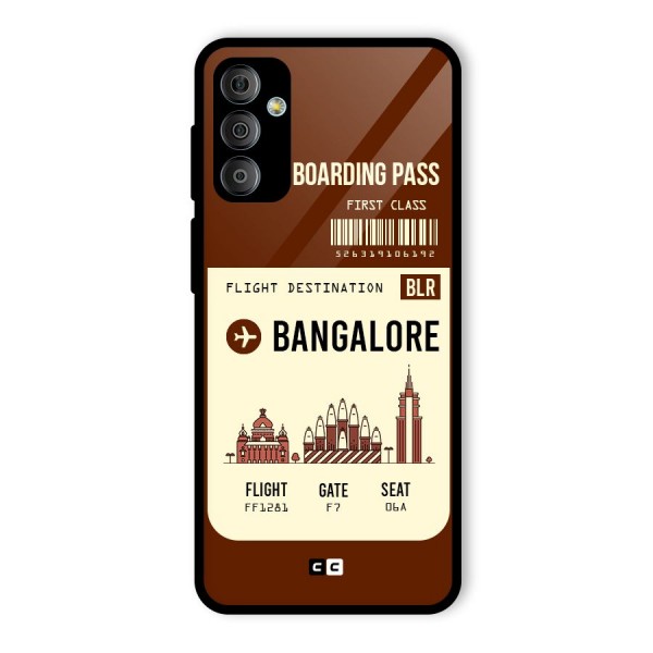 Bangalore Boarding Pass Glass Back Case for Galaxy F23