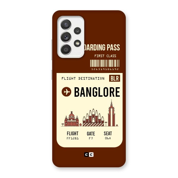 Banglore Boarding Pass Back Case for Galaxy A52