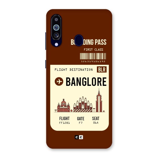 Banglore Boarding Pass Back Case for Galaxy A60