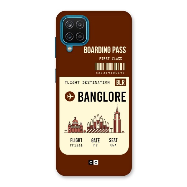 Banglore Boarding Pass Back Case for Galaxy F12