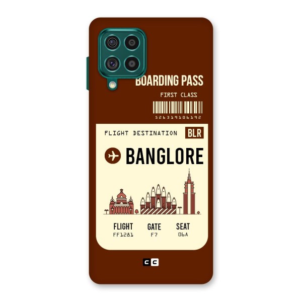 Banglore Boarding Pass Back Case for Galaxy F62