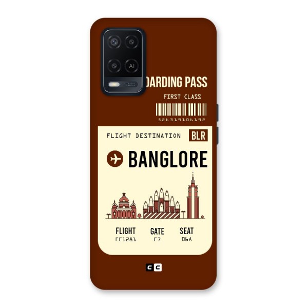 Banglore Boarding Pass Back Case for Oppo A54