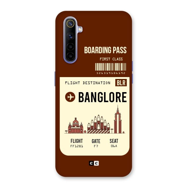 Banglore Boarding Pass Back Case for Realme 6