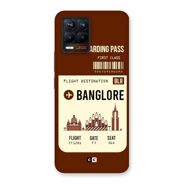 Banglore Boarding Pass Back Case for Realme 8