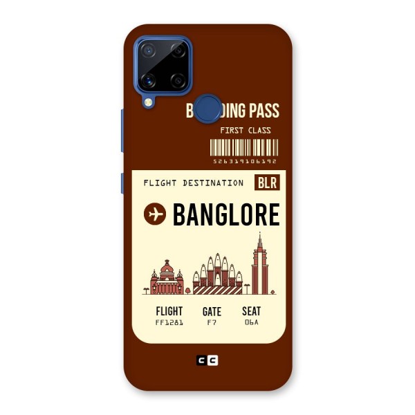 Banglore Boarding Pass Back Case for Realme C12