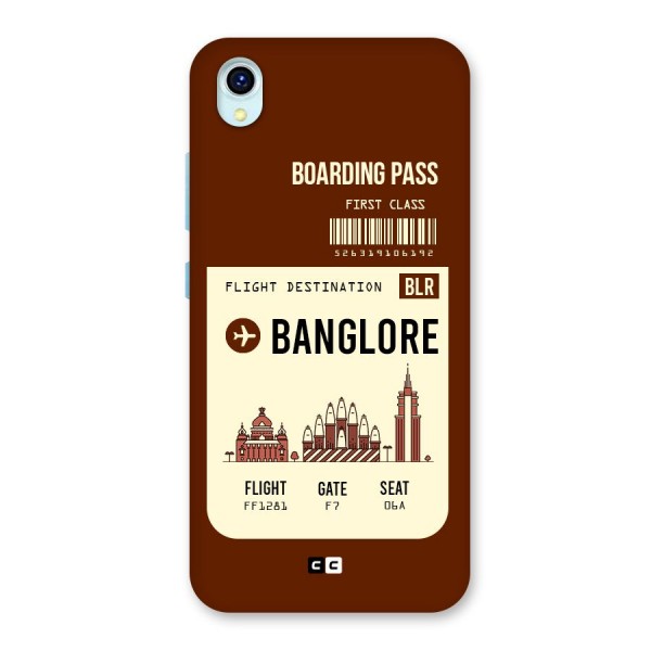 Banglore Boarding Pass Back Case for Vivo Y1s