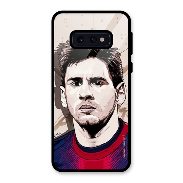 Barca King Messi Glass Back Case for Galaxy S10e