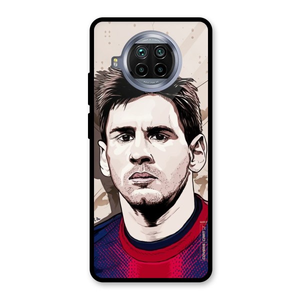 Barca King Messi Glass Back Case for Mi 10i