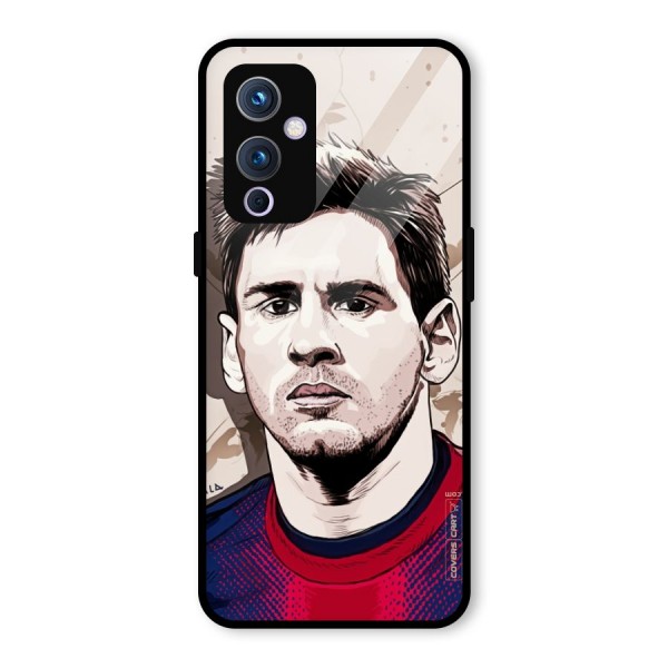 Barca King Messi Glass Back Case for OnePlus 9