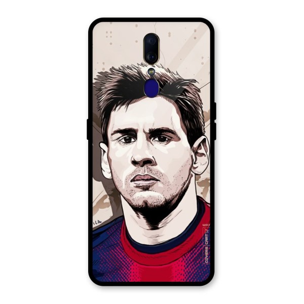 Barca King Messi Glass Back Case for Oppo F11