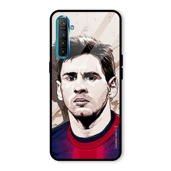 Barca King Messi Glass Back Case for Realme XT