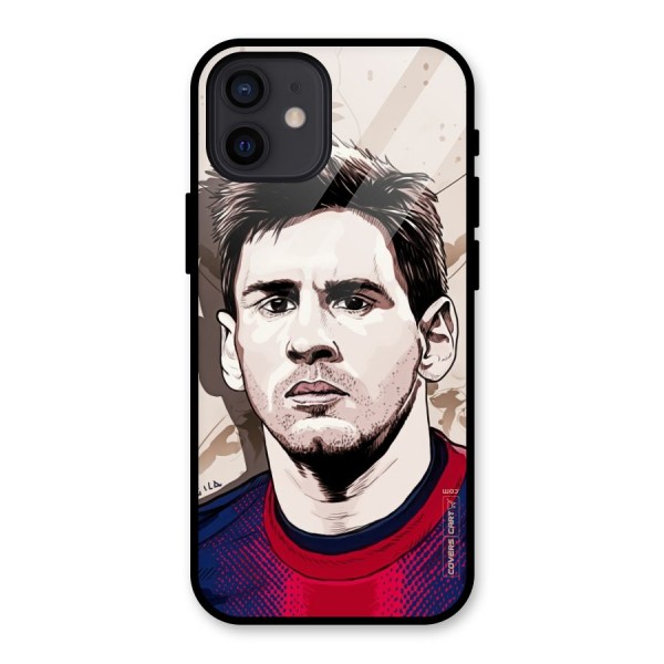 Barca King Messi Glass Back Case for iPhone 12