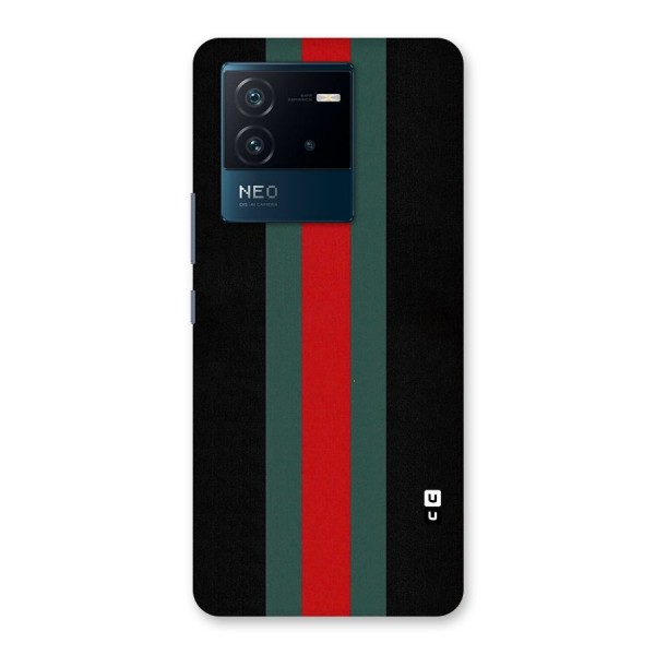 Basic Colored Stripes Back Case for Vivo iQOO Neo 6 5G