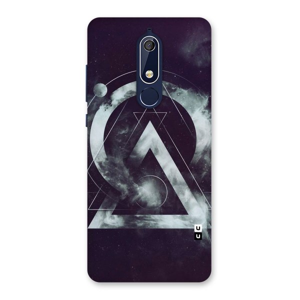 Basic Galaxy Shape Back Case for Nokia 5.1