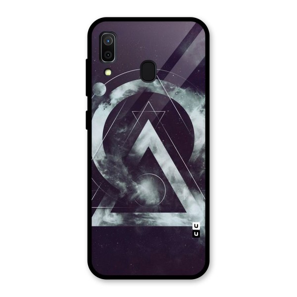 Basic Galaxy Shape Glass Back Case for Galaxy A30