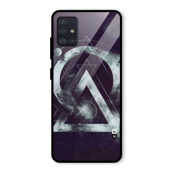 Basic Galaxy Shape Glass Back Case for Galaxy A51