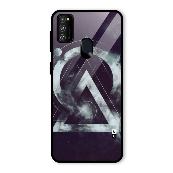 Basic Galaxy Shape Glass Back Case for Galaxy M21