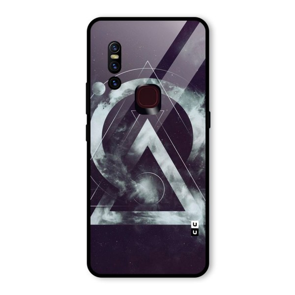 Basic Galaxy Shape Glass Back Case for Vivo V15