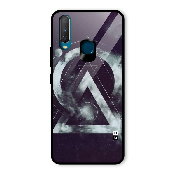 Basic Galaxy Shape Glass Back Case for Vivo Y12