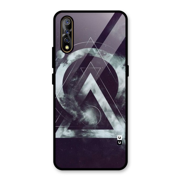 Basic Galaxy Shape Glass Back Case for Vivo Z1x