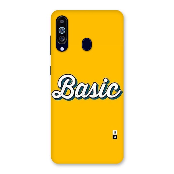 Basic Yellow Back Case for Galaxy A60