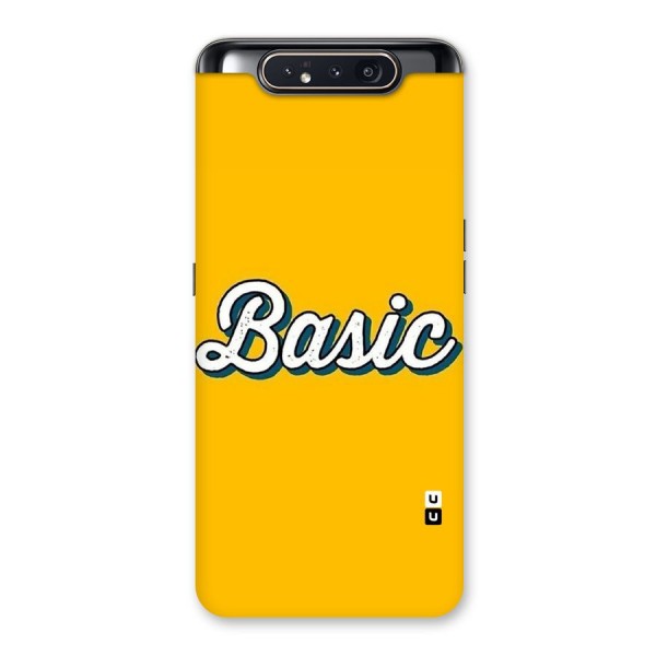 Basic Yellow Back Case for Galaxy A80