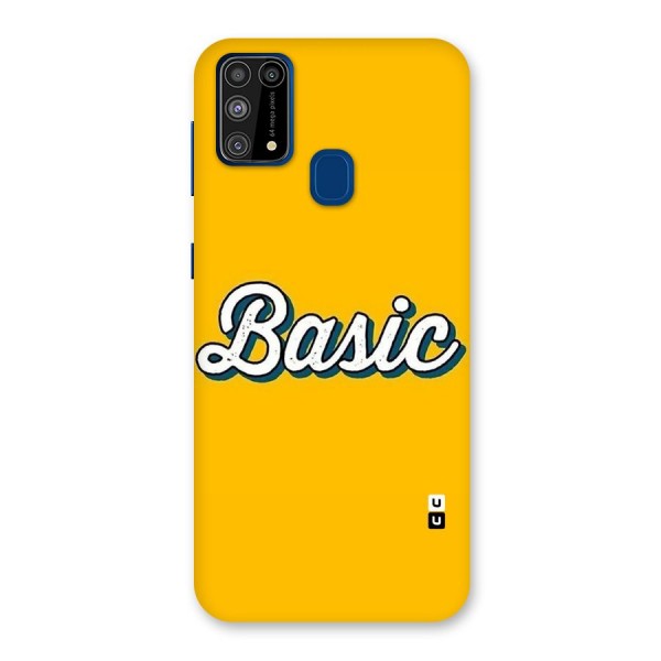 Basic Yellow Back Case for Galaxy F41