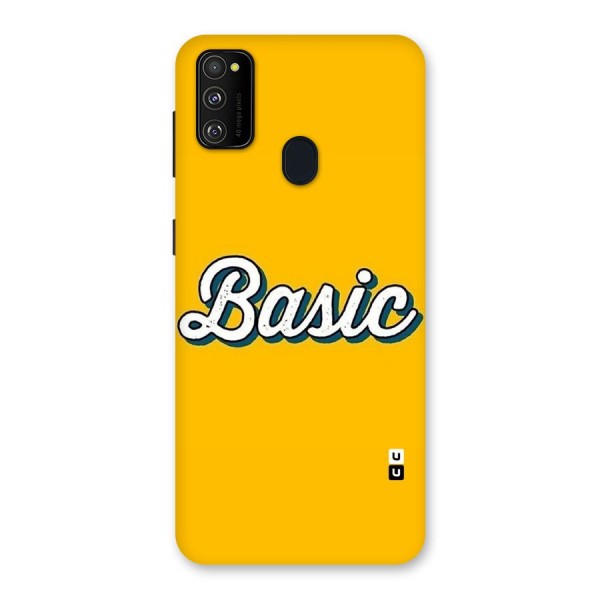 Basic Yellow Back Case for Galaxy M21