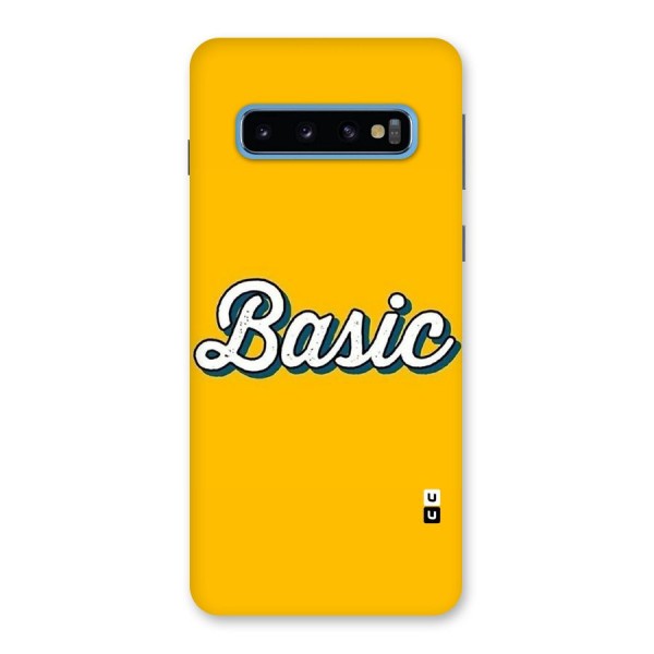 Basic Yellow Back Case for Galaxy S10