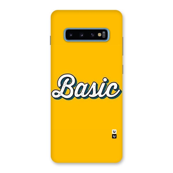 Basic Yellow Back Case for Galaxy S10 Plus