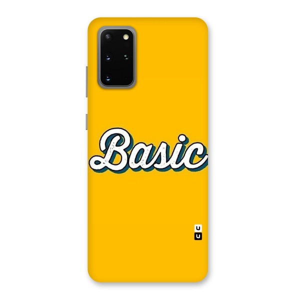 Basic Yellow Back Case for Galaxy S20 Plus