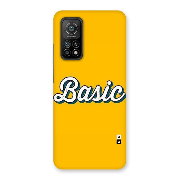 Basic Yellow Back Case for Mi 10T Pro 5G