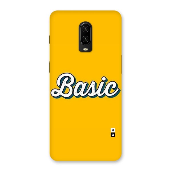 Basic Yellow Back Case for OnePlus 6T