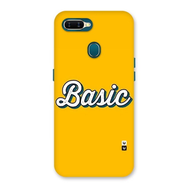 Basic Yellow Back Case for Oppo A7