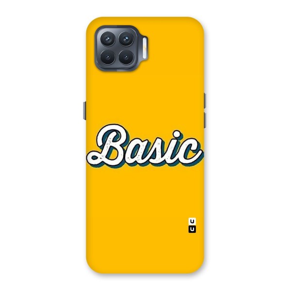 Basic Yellow Back Case for Oppo F17 Pro