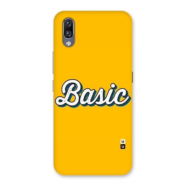 Basic Yellow Back Case for Vivo NEX