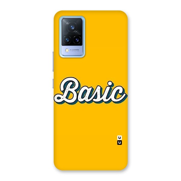 Basic Yellow Back Case for Vivo V21 5G